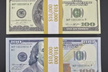 Real looking counterfeit money